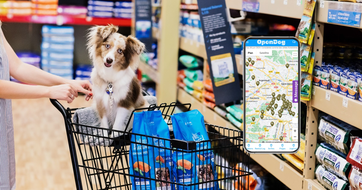 Carte des magasins autorisés aux chiens